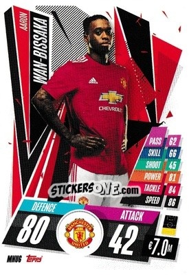 Sticker Aaron Wan-Bissaka - UEFA Champions League 2020-2021. Match Attax - Topps