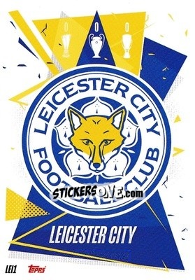 Sticker Team Badge - UEFA Champions League 2020-2021. Match Attax n. LEI1 - Topps
