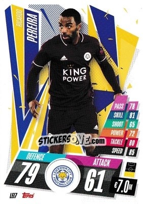Sticker Ricardo Pereira - UEFA Champions League 2020-2021. Match Attax n. LEI7 - Topps