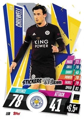 Cromo Ben Chilwell - UEFA Champions League 2020-2021. Match Attax - Topps