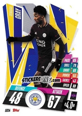 Sticker Demarai Gray - UEFA Champions League 2020-2021. Match Attax n. LEI14 - Topps