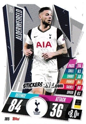 Sticker Toby Alderweireld - UEFA Champions League 2020-2021. Match Attax - Topps