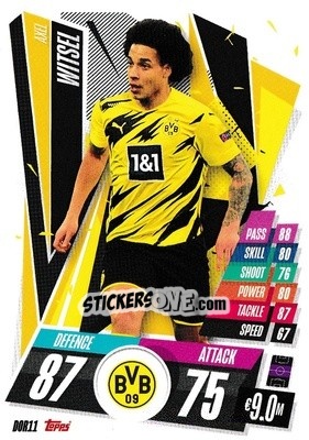 Figurina Axel Witsel - UEFA Champions League 2020-2021. Match Attax - Topps