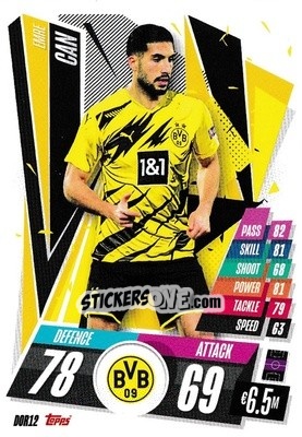 Cromo Emre Can - UEFA Champions League 2020-2021. Match Attax - Topps