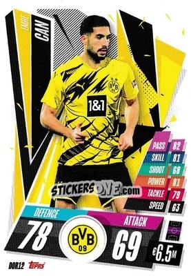 Sticker Emre Can - UEFA Champions League 2020-2021. Match Attax - Topps