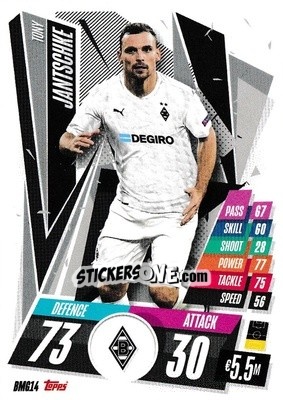 Sticker Tony Jantschke - UEFA Champions League 2020-2021. Match Attax n. BMG14 - Topps