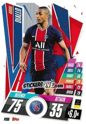 Sticker Abdou Diallo - UEFA Champions League 2020-2021. Match Attax - Topps