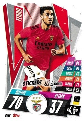 Cromo Ferro - UEFA Champions League 2020-2021. Match Attax n. BEN6 - Topps