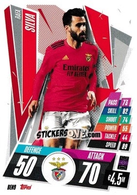 Sticker Rafa Silva - UEFA Champions League 2020-2021. Match Attax n. BEN9 - Topps