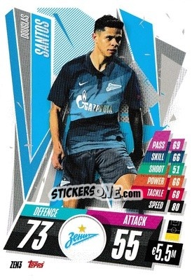 Cromo Douglas Santos - UEFA Champions League 2020-2021. Match Attax - Topps