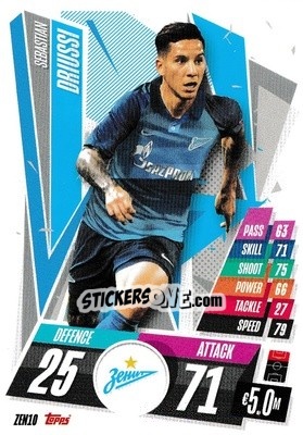 Sticker Sebastian Driussi - UEFA Champions League 2020-2021. Match Attax - Topps