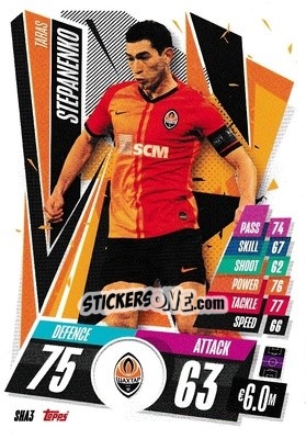 Cromo Taras Stepaneko - UEFA Champions League 2020-2021. Match Attax - Topps