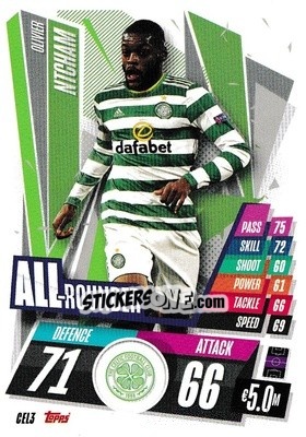 Sticker Olivier Ntcham - UEFA Champions League 2020-2021. Match Attax - Topps