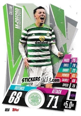 Sticker Callum McGregor - UEFA Champions League 2020-2021. Match Attax n. CEL6 - Topps