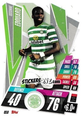 Sticker Odsonne Edouard - UEFA Champions League 2020-2021. Match Attax - Topps