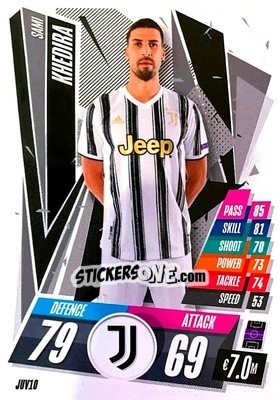 Sticker Sami Khedira - UEFA Champions League 2020-2021. Match Attax n. JUV10 - Topps