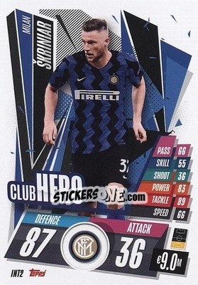 Sticker Milan Skriniar - UEFA Champions League 2020-2021. Match Attax - Topps