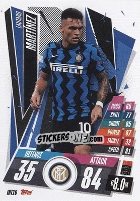 Figurina Lautaro Martinez - UEFA Champions League 2020-2021. Match Attax - Topps