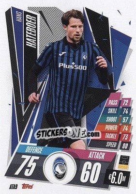 Sticker Hans Hateboer - UEFA Champions League 2020-2021. Match Attax n. ATA9 - Topps