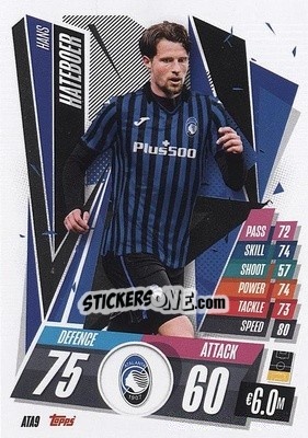 Sticker Hans Hateboer - UEFA Champions League 2020-2021. Match Attax - Topps