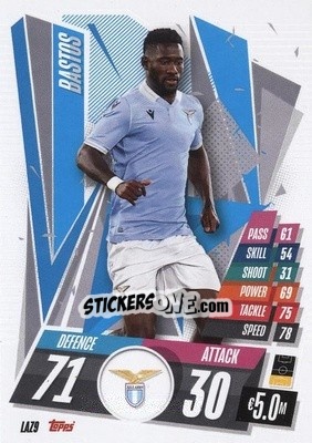 Sticker Bastos - UEFA Champions League 2020-2021. Match Attax n. LAZ9 - Topps