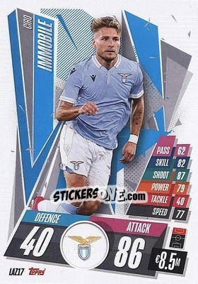 Figurina Ciro Immobile - UEFA Champions League 2020-2021. Match Attax - Topps