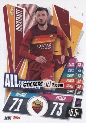 Cromo Bryan Cristante - UEFA Champions League 2020-2021. Match Attax - Topps