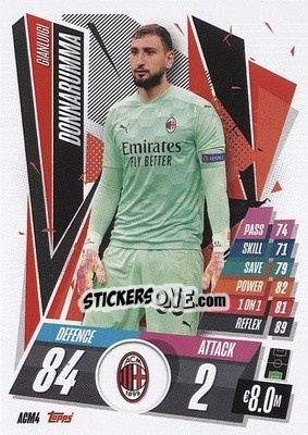 Sticker Gianluigi Donnarumma - UEFA Champions League 2020-2021. Match Attax n. ACM4 - Topps