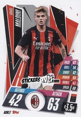 Sticker Daniel Maldini - UEFA Champions League 2020-2021. Match Attax - Topps