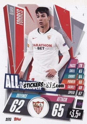 Cromo Óliver Torres - UEFA Champions League 2020-2021. Match Attax - Topps