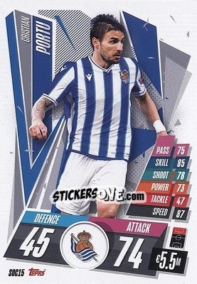 Cromo Cristian Portu - UEFA Champions League 2020-2021. Match Attax n. SOC15 - Topps