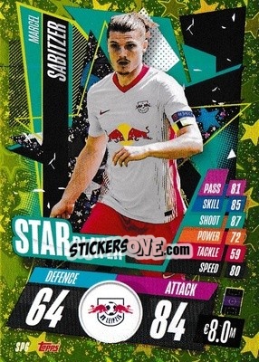 Figurina Marcel Sabitzer - UEFA Champions League 2020-2021. Match Attax - Topps