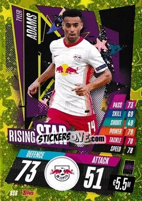 Sticker Tyler Adams - UEFA Champions League 2020-2021. Match Attax - Topps