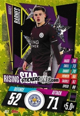 Sticker Harvey Barnes - UEFA Champions League 2020-2021. Match Attax - Topps