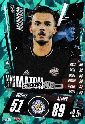 Sticker James Maddison - UEFA Champions League 2020-2021. Match Attax - Topps