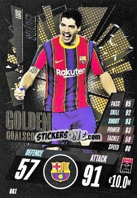 Cromo Luis Suárez - UEFA Champions League 2020-2021. Match Attax - Topps