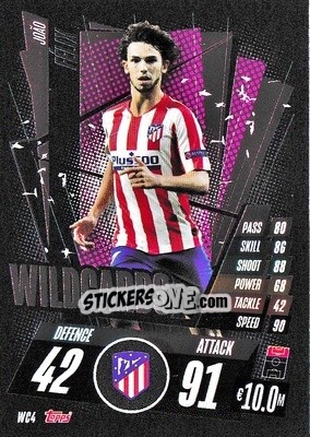 Figurina João Félix - UEFA Champions League 2020-2021. Match Attax - Topps