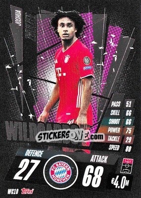 Figurina Joshua Zirkzee - UEFA Champions League 2020-2021. Match Attax - Topps