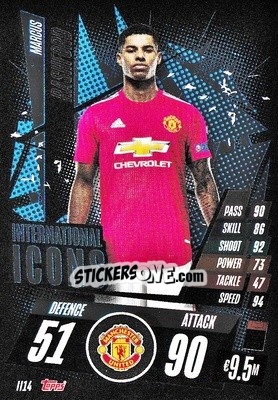 Sticker Marcus Rashford - UEFA Champions League 2020-2021. Match Attax - Topps