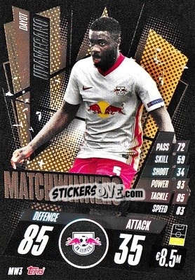 Sticker Dayot Upamecano - UEFA Champions League 2020-2021. Match Attax n. MW3 - Topps