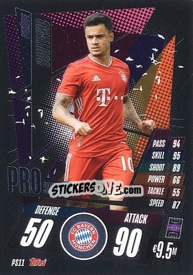 Figurina Philippe Coutinho - UEFA Champions League 2020-2021. Match Attax - Topps