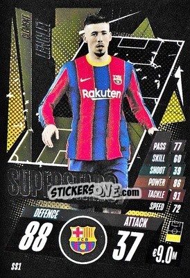 Cromo Clément Lenglet - UEFA Champions League 2020-2021. Match Attax - Topps