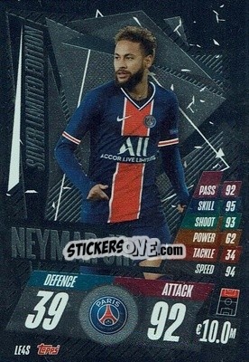 Sticker Neymar Jr - UEFA Champions League 2020-2021. Match Attax - Topps