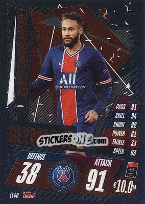 Sticker Neymar Jr - UEFA Champions League 2020-2021. Match Attax n. LE4B - Topps