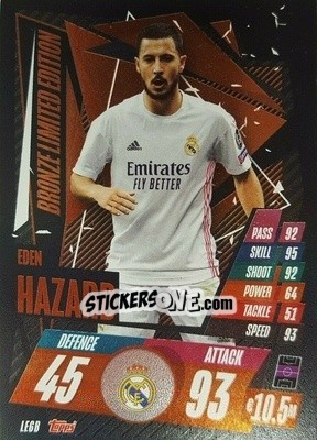 Sticker Eden Hazard - UEFA Champions League 2020-2021. Match Attax - Topps