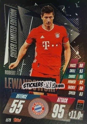 Cromo Robert Lewandowski - UEFA Champions League 2020-2021. Match Attax - Topps