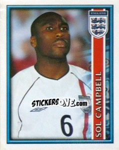 Sticker Sol Campbell - England 2002 n. 10 - Merlin