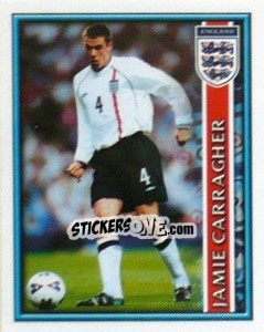 Sticker Jamie Carragher - England 2002 n. 11 - Merlin