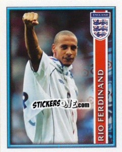 Sticker Rio Ferdinand - England 2002 n. 13 - Merlin