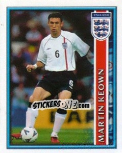 Sticker Martin Keown - England 2002 n. 14 - Merlin